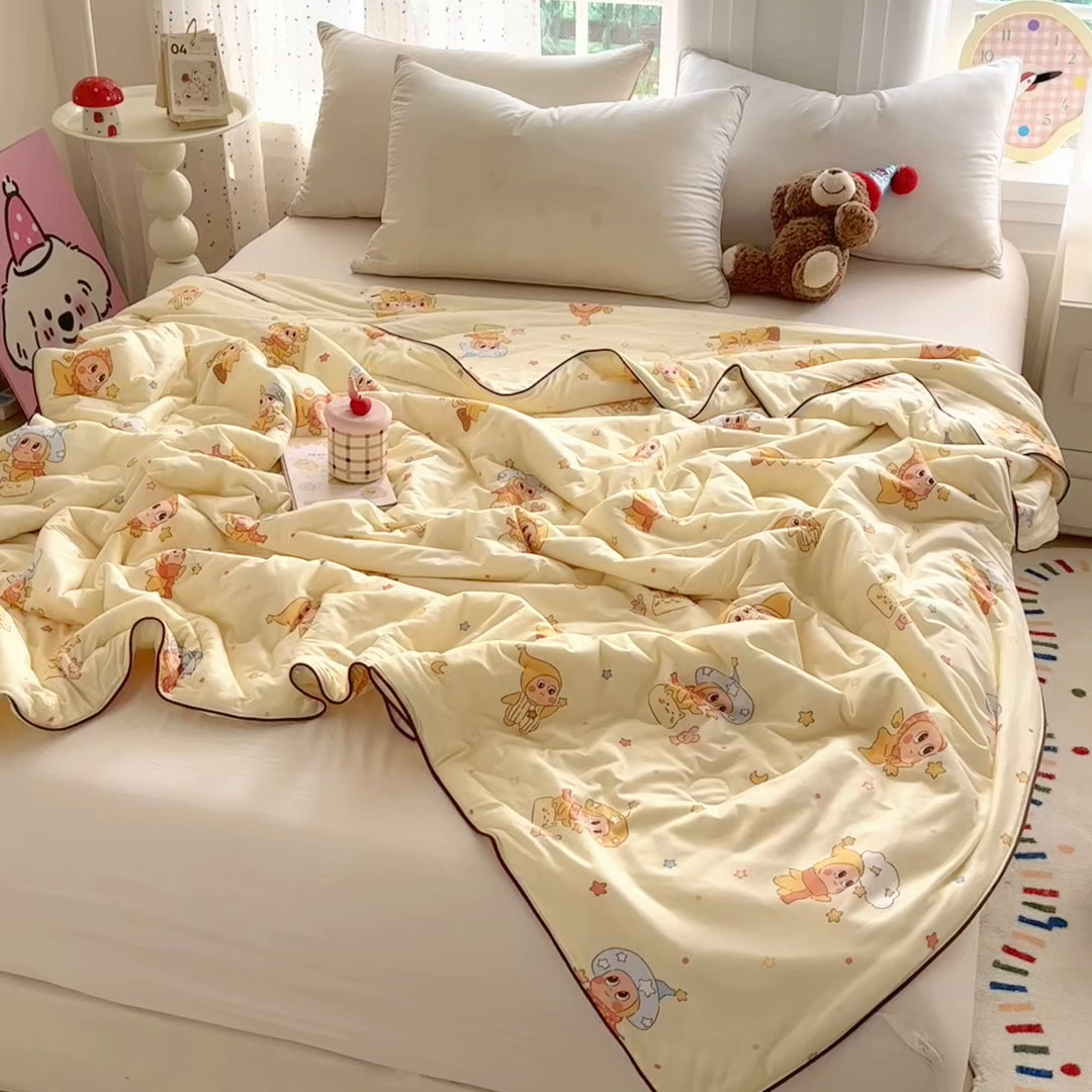 91家纺网 家纺一手货源 找家纺 （总）梵克保罗 2026春夏新款A类针织棉嘟嘟被夏被春秋被空调被儿童学生被子被芯