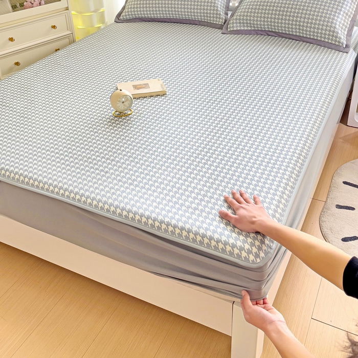 91家纺网 家纺一手货源 找家纺 （总）金盛纺 2025新款A类数码印花冰丝席-床笠款