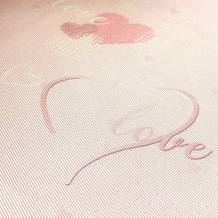 91家纺网 家纺一手货源 找家纺 金盛纺 2025新款A类数码印花冰丝席-床笠款爱心