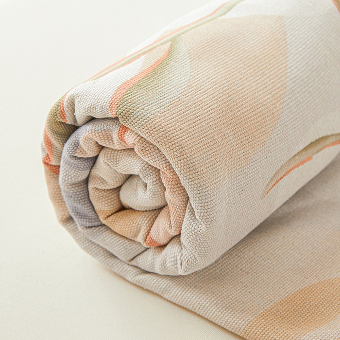 91家纺网 家纺一手货源 找家纺 大元 2026新款全棉纯棉老粗布凉席席子单床单 床单单件 花音