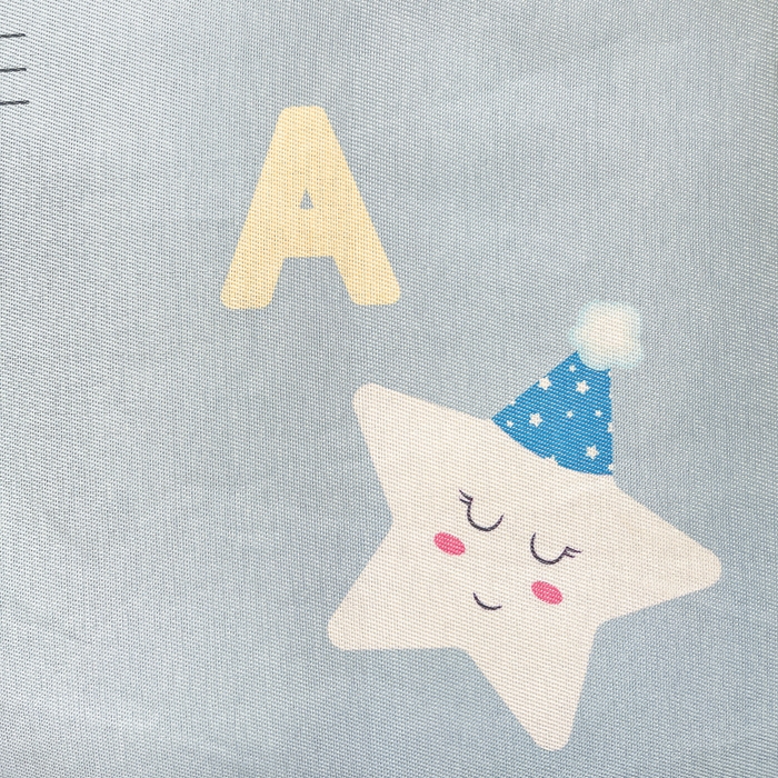 91家纺网 家纺一手货源 找家纺 金盛纺 2025新款A类数码印花冰丝席-床笠款星辰-兰