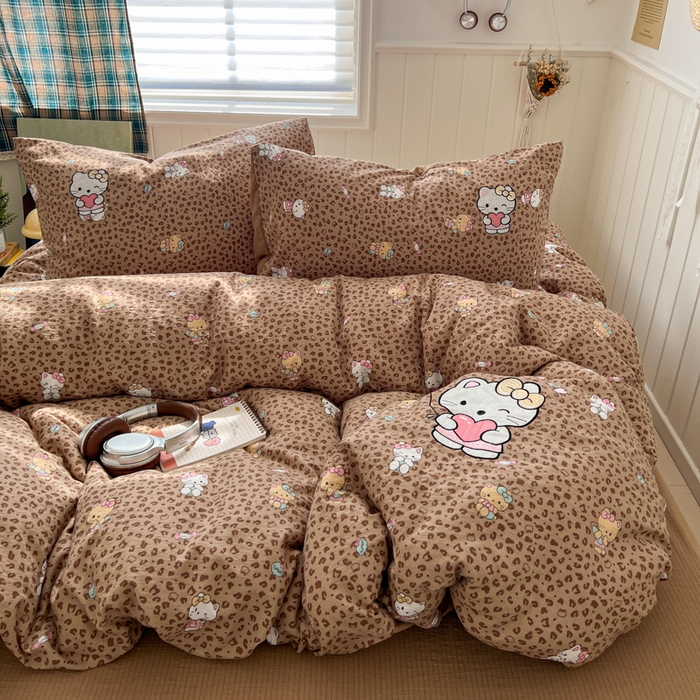 91家纺网 家纺一手货源 找家纺 （总）妖妖家纺  2026小清新软糯双层纱刺绣四件套