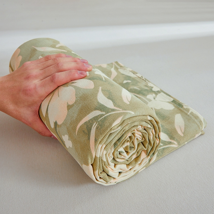 91家纺网 家纺一手货源 找家纺 大元 2026新款全棉纯棉老粗布凉席席子单床单 床单单件 花奈良