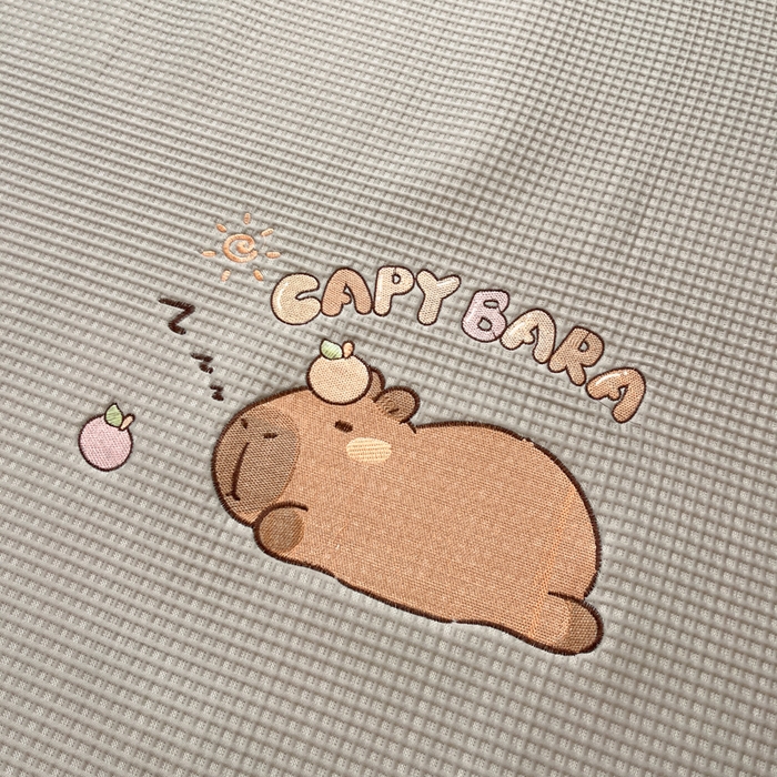 91家纺网 家纺一手货源 找家纺 （总）雅居纺家纺 2026新款A类加厚三明治底华夫格绣花凉感席床单款凉席席子