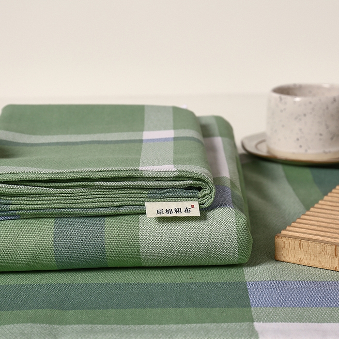 91家纺网 家纺一手货源 找家纺 大元 2026新款全棉纯棉老粗布凉席席子单床单 床单单件 若竹