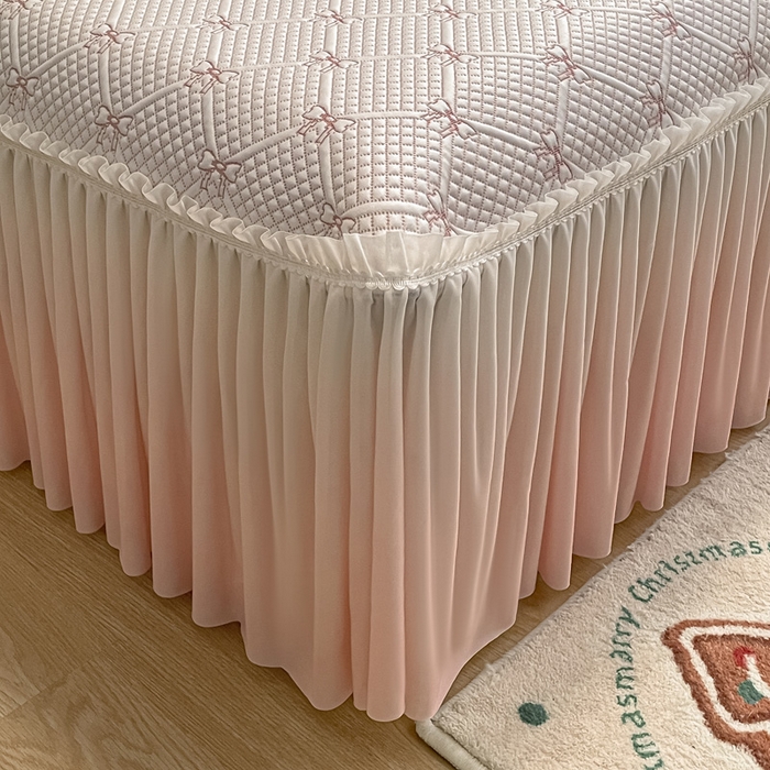 91家纺网 家纺一手货源 找家纺 （总）雅居纺家纺 2026新款加厚三明治底床裙款凉感席凉席席子