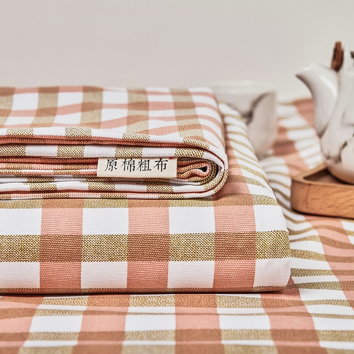 91家纺网 家纺一手货源 找家纺 大元 2026新款全棉纯棉老粗布凉席席子单床单 床单单件 谷耐