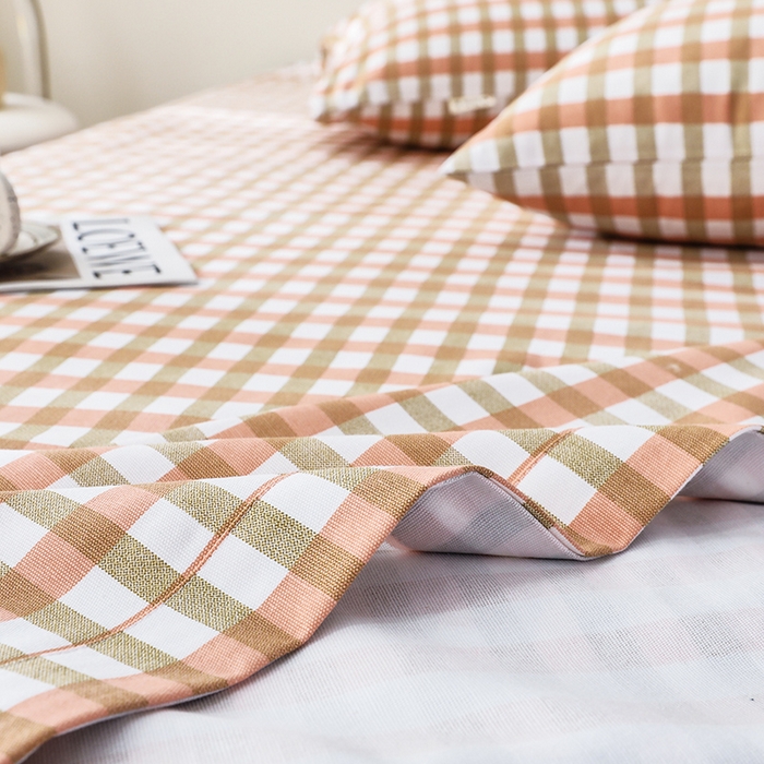 91家纺网 家纺一手货源 找家纺 大元 2026新款全棉纯棉老粗布凉席席子单床单 床单单件 谷耐