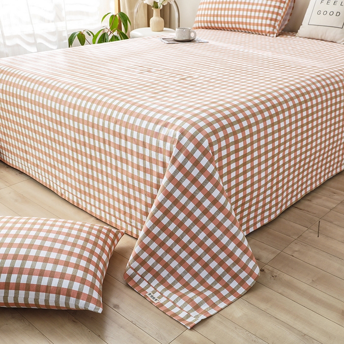 91家纺网 家纺一手货源 找家纺 大元 2026新款全棉纯棉老粗布凉席席子单床单 床单单件 谷耐