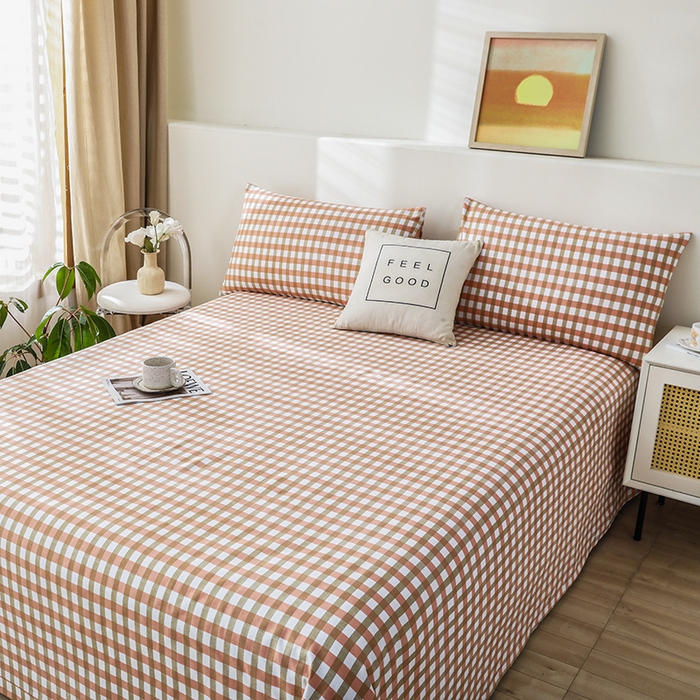 91家纺网 家纺一手货源 找家纺 大元 2026新款全棉纯棉老粗布凉席席子单床单 床单单件 谷耐