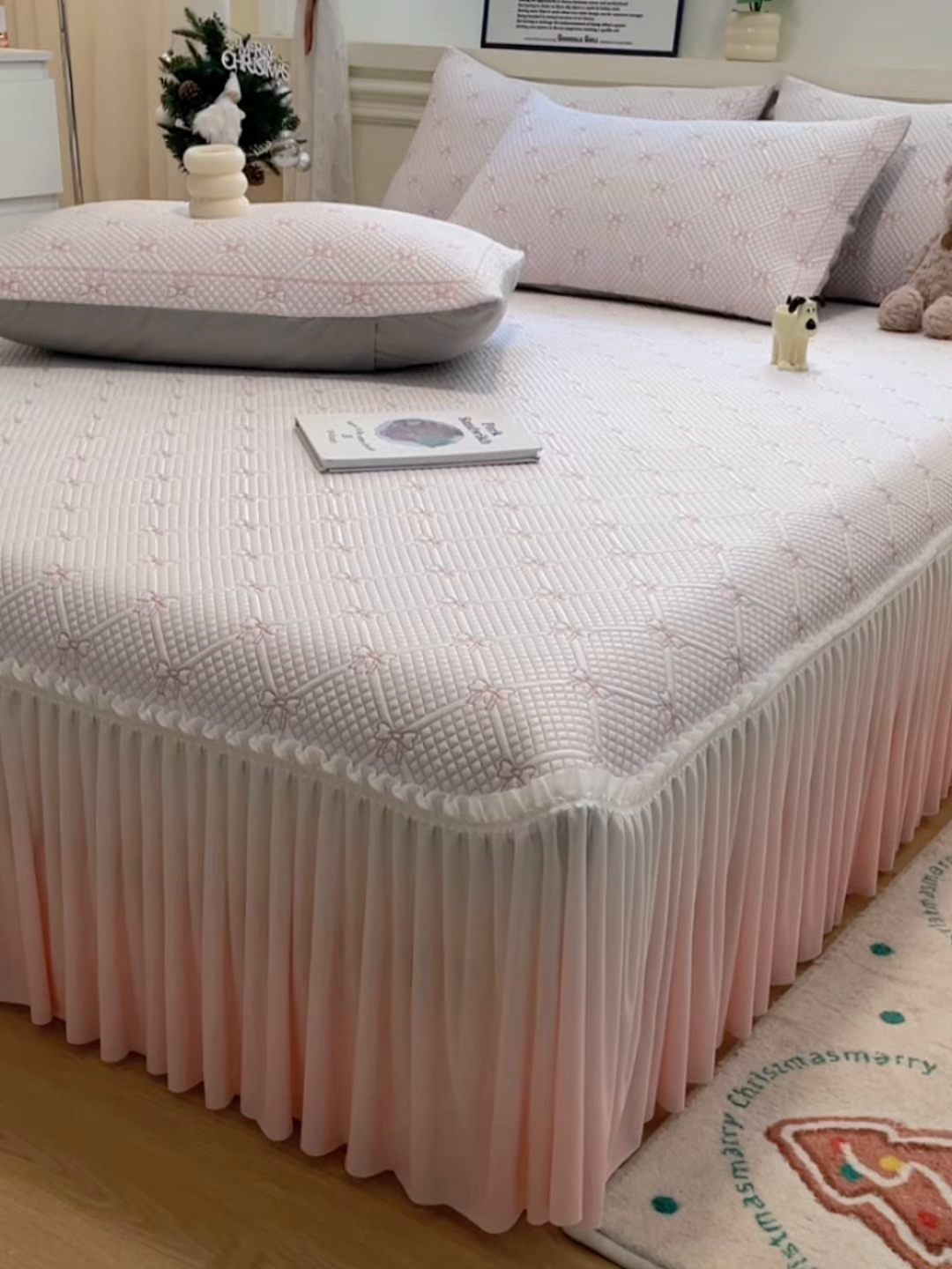 91家纺网 家纺一手货源 找家纺 （总）雅居纺家纺 2026新款加厚三明治底床裙款凉感席凉席席子