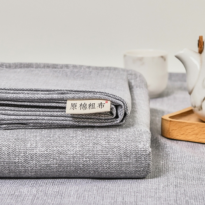 91家纺网 家纺一手货源 找家纺 大元 2026新款全棉纯棉老粗布凉席席子单床单 床单单件 灰太郎