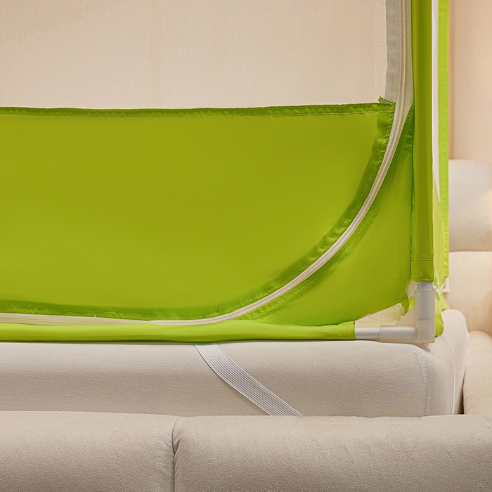 91家纺网 家纺一手货源 找家纺 梵希良品家纺 2026新款全底家用卧室坐床加密加厚支架全包围加粗大空间T+U防摔坐床蚊帐-漫语 漫语 果绿