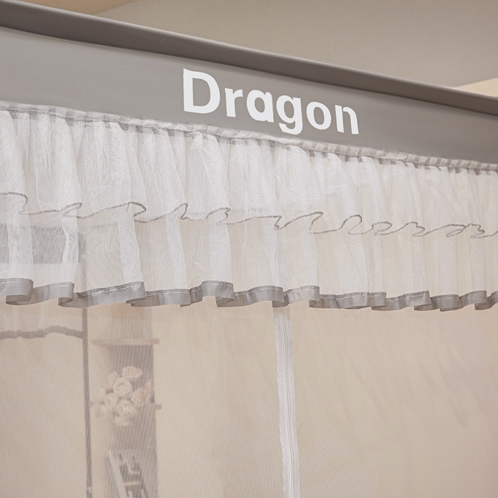 91家纺网 家纺一手货源 找家纺 梵希良品家纺 2026新款全底家用卧室坐床加密加厚支架全包围加粗大空间T+U防摔坐床蚊帐-漫语 漫语 简灰