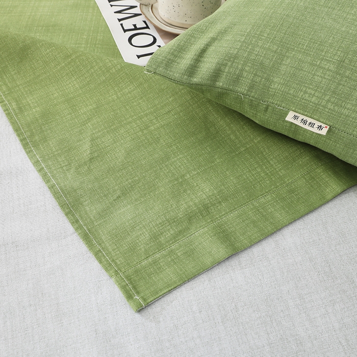 91家纺网 家纺一手货源 找家纺 大元 2026新款全棉纯棉老粗布凉席席子单床单 床单单件 嫩绿
