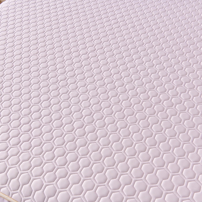 91家纺网 家纺一手货源 找家纺 畅畅家纺 2026新款夏季凉感丝足球花纯色凉席席子三件套夏被四件套 足球花-魅紫