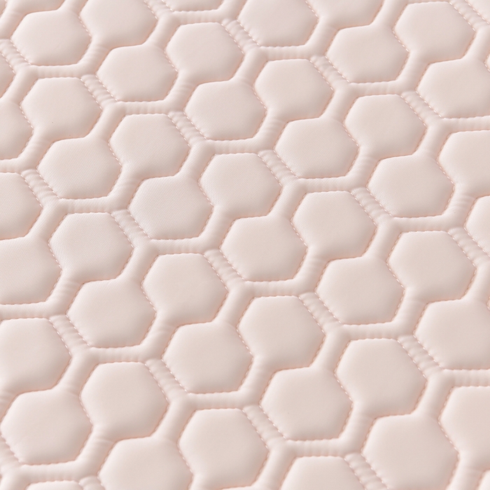 91家纺网 家纺一手货源 找家纺 畅畅家纺 2026新款夏季凉感丝足球花纯色凉席席子三件套夏被四件套 足球花-香妃粉