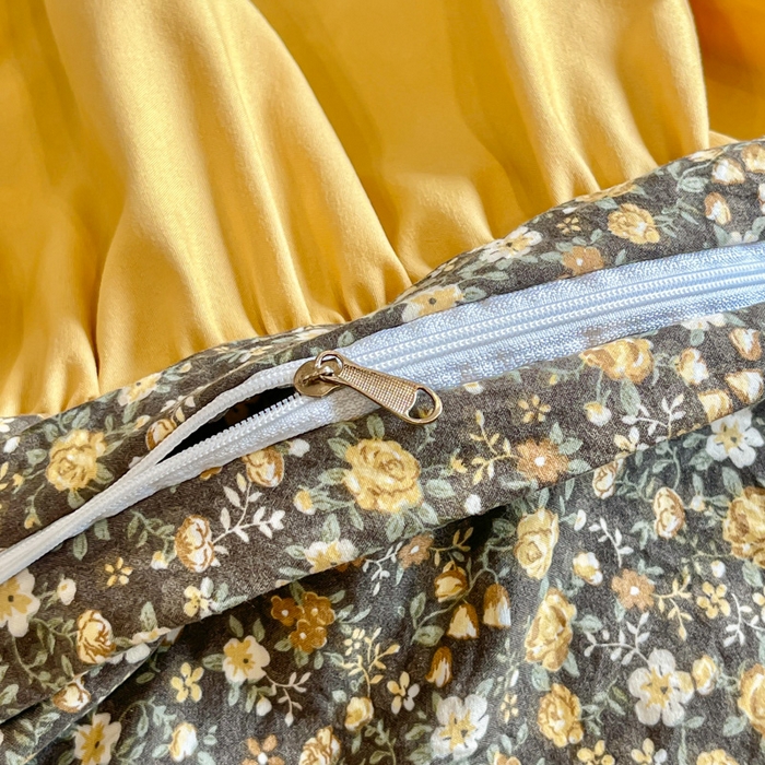 91家纺网 家纺一手货源 找家纺 尚美 2026新款法式复古大花边仿棉床盖四件套 洛丽塔