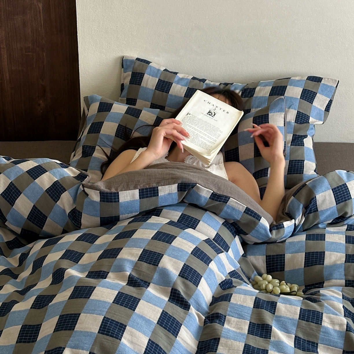 91家纺网 家纺一手货源 找家纺 （总）山舍家居 2026春夏新款全棉纯棉色织纱布提花四件套