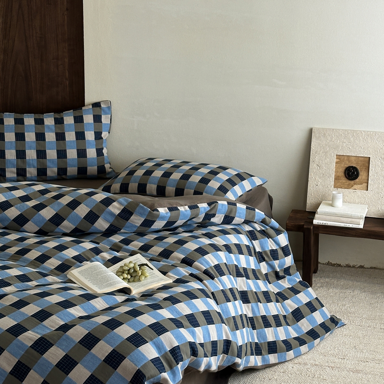 91家纺网 家纺一手货源 找家纺 （总）山舍家居 2026春夏新款全棉纯棉色织纱布提花四件套