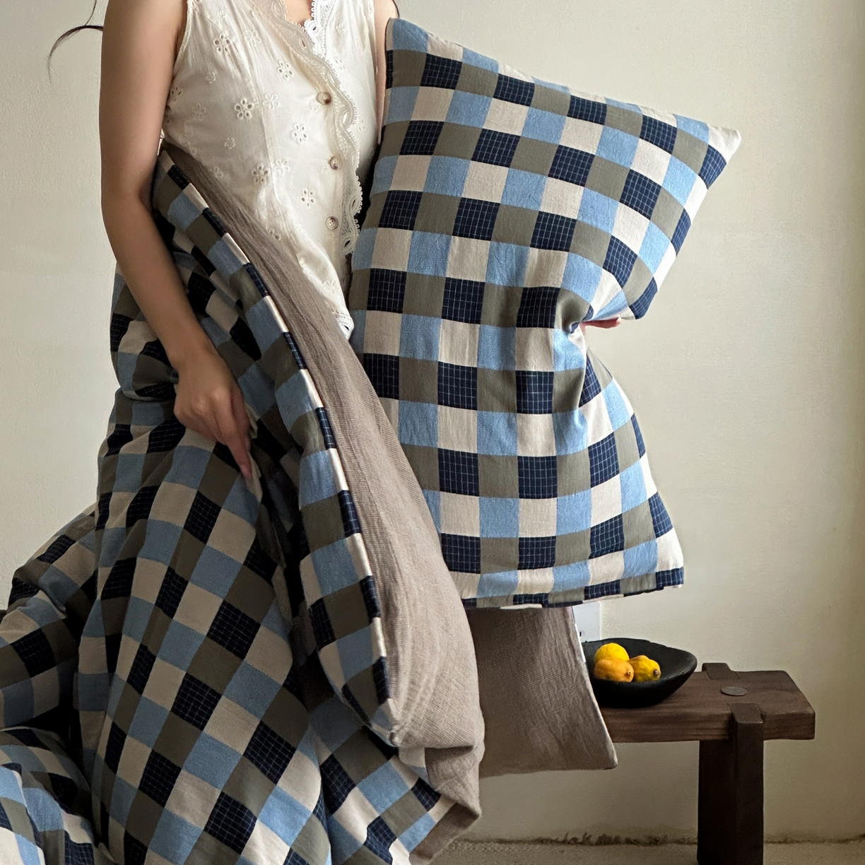 91家纺网 家纺一手货源 找家纺 （总）山舍家居 2026春夏新款全棉纯棉色织纱布提花四件套