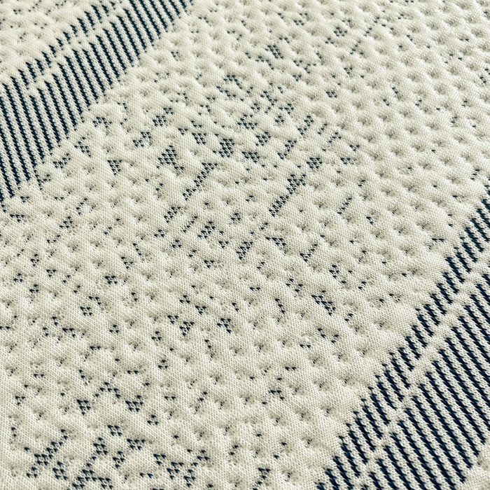 91家纺网 家纺一手货源 找家纺 雅居纺家纺 2026新款加厚三明治底凉感豆豆简约款凉感席床单款凉席席子 条纹-蓝