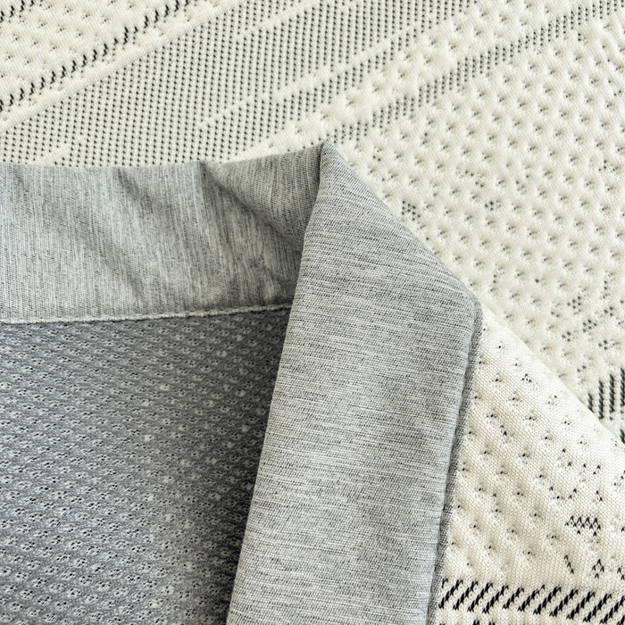 91家纺网 家纺一手货源 找家纺 雅居纺家纺 2026新款加厚三明治底凉感豆豆简约款凉感席床单款凉席席子 条纹-灰