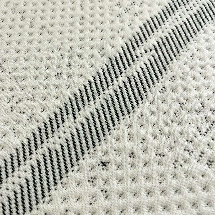 91家纺网 家纺一手货源 找家纺 雅居纺家纺 2026新款加厚三明治底凉感豆豆简约款凉感席床单款凉席席子 条纹-灰