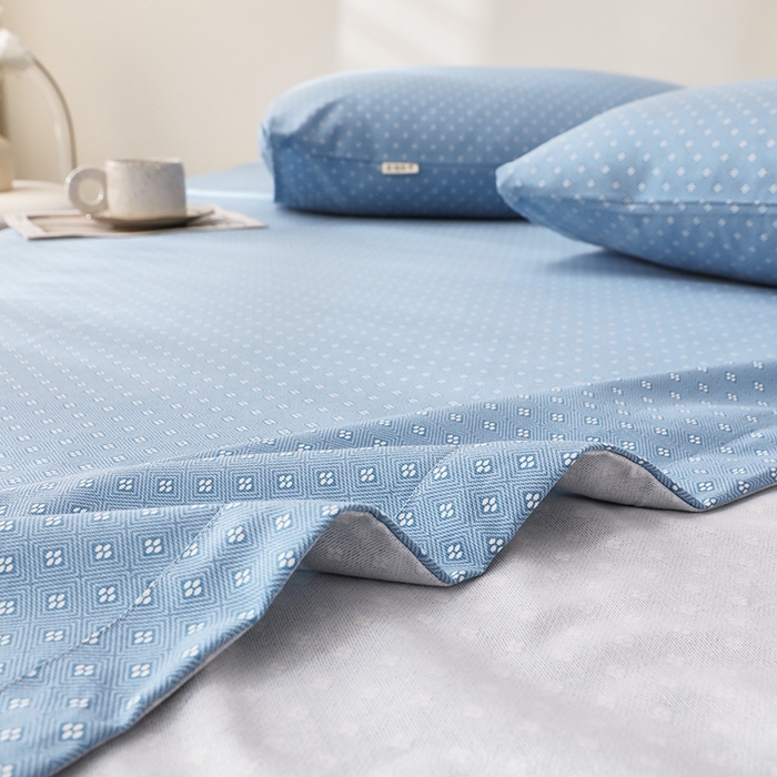 91家纺网 家纺一手货源 找家纺 大元 2026新款全棉纯棉老粗布凉席席子单床单 床单单件 西川