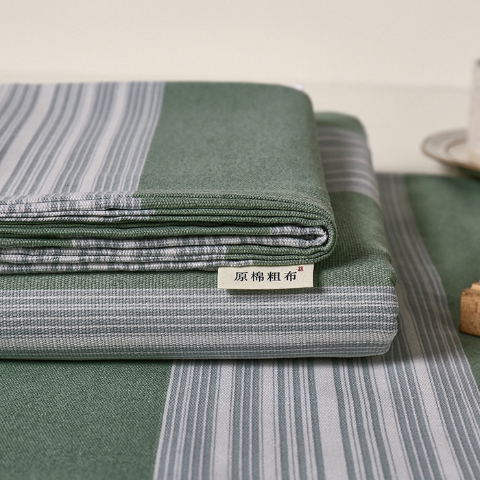 91家纺网 家纺一手货源 找家纺 大元 2026新款全棉纯棉老粗布凉席席子单床单 床单单件 千夏