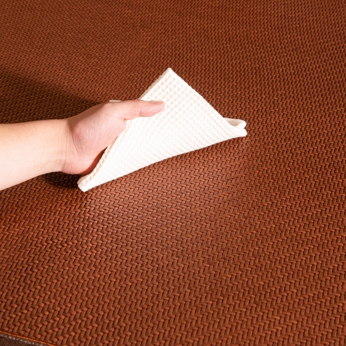 91家纺网 家纺一手货源 找家纺 卡迪亚家纺 2026新款凉感舒爽PE雪藤席凉席三件套藤席冰丝席草席竹席学生宿舍床笠款双面用加厚款天然PE藤 PE雪藤席-咖