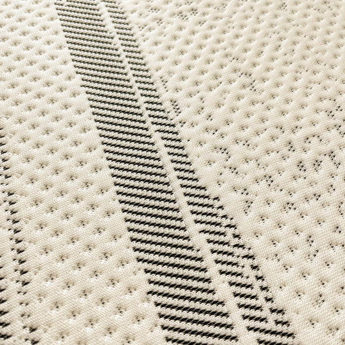 91家纺网 家纺一手货源 找家纺 雅居纺家纺 2026新款加厚三明治底凉感豆豆简约款凉感席床笠款凉席席子 条纹-灰