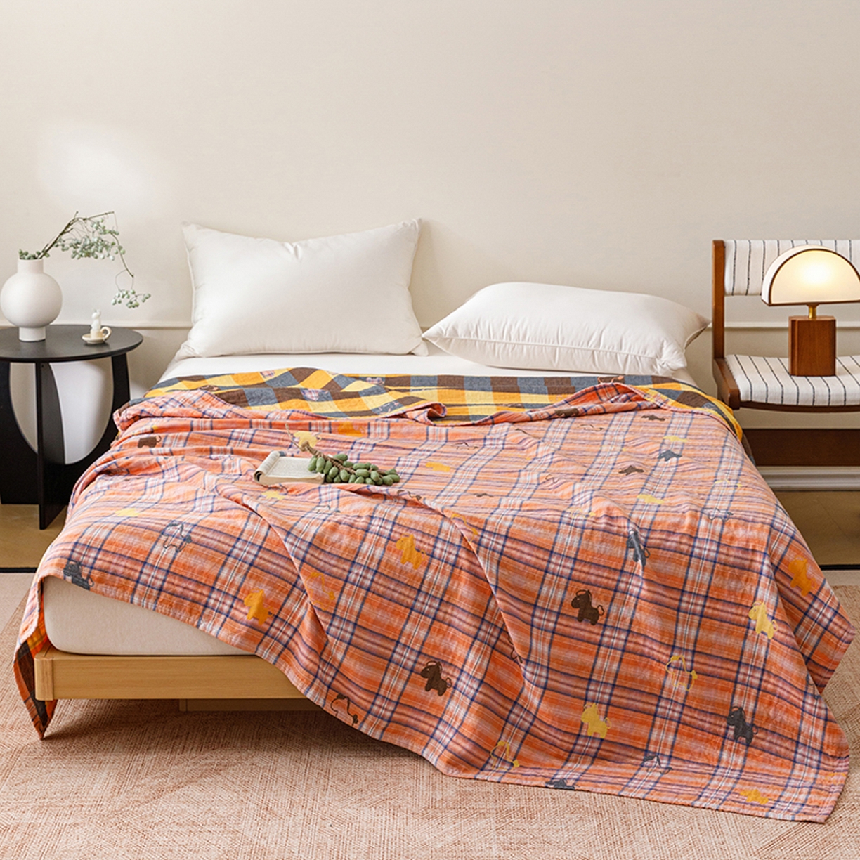 91家纺网 家纺一手货源 找家纺 （总）悦然毛巾被 2026春夏新款全棉纯棉三层纱水洗毛巾被夏被夏凉被空调被