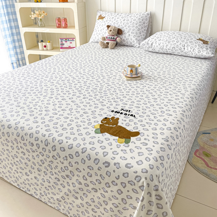 91家纺网 家纺一手货源 找家纺 （总）雅居纺家纺 2026新款全棉绣花A类老粗布床单单件床单单品凉席席子