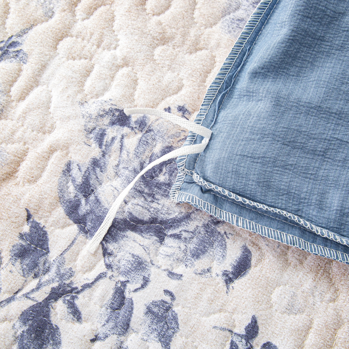 91家纺网 家纺一手货源 找家纺 （总）美之润家纺 2026新款原麻夹棉床盖四件套