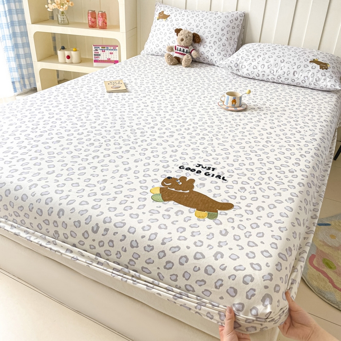 91家纺网 家纺一手货源 找家纺 （总）雅居纺家纺 2026新款全棉绣花A类老粗布床笠单件床笠单品凉席席子