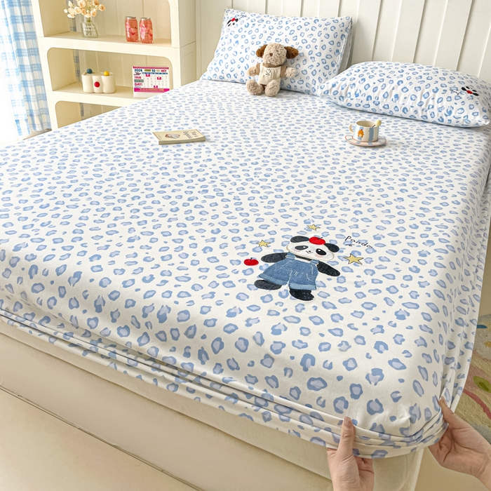 91家纺网 家纺一手货源 找家纺 （总）雅居纺家纺 2026新款全棉绣花A类老粗布床笠单件床笠单品凉席席子