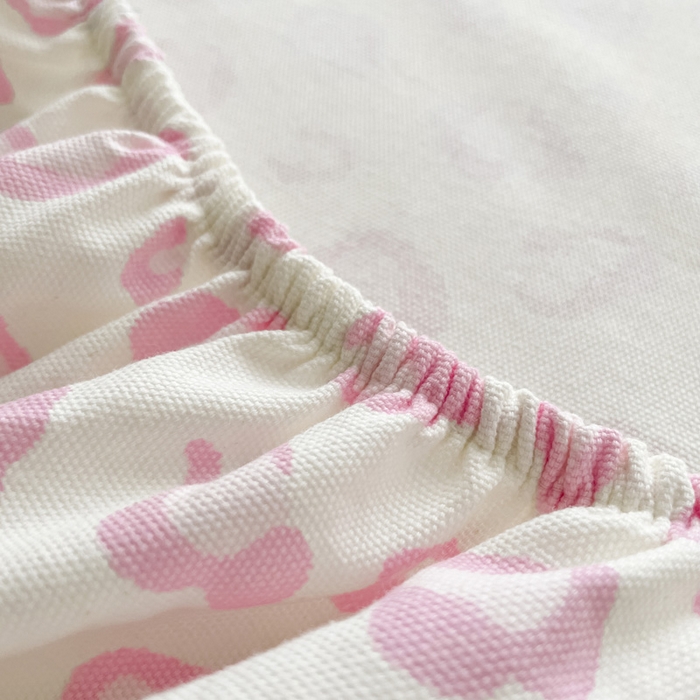 91家纺网 家纺一手货源 找家纺 雅居纺家纺 2026新款全棉绣花A类老粗布床笠单件床笠单品凉席席子 老粗布-可爱熊