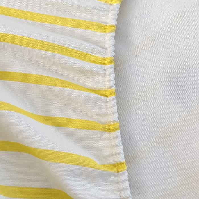 91家纺网 家纺一手货源 找家纺 雅居纺家纺 2026新款全棉绣花A类老粗布床笠单件床笠单品凉席席子 老粗布-小海狸-黄