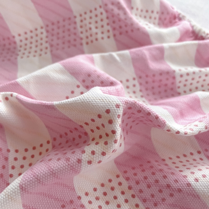 91家纺网 家纺一手货源 找家纺 雅居纺家纺 2026新款全棉绣花A类老粗布床笠单件床笠单品凉席席子 老粗布-猫咪派对