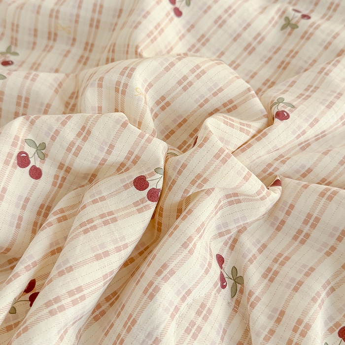 91家纺网 家纺一手货源 找家纺 归属 2026春夏新款古法仿棉夏被夏凉被空调被系列 车厘子酱