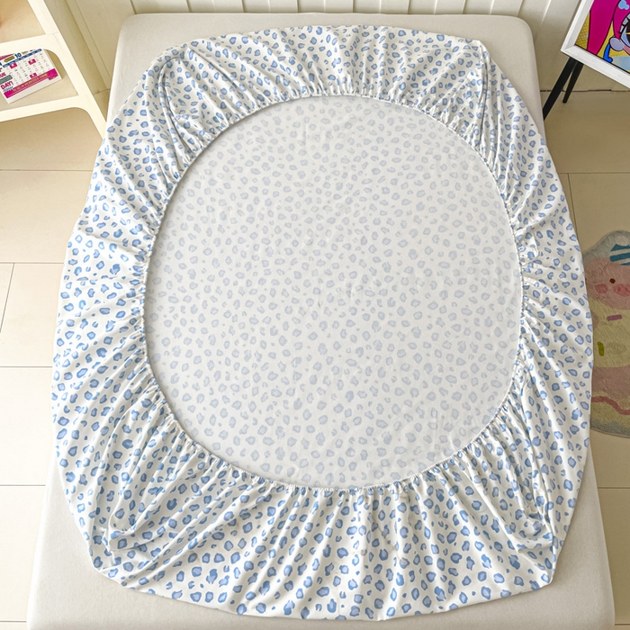 91家纺网 家纺一手货源 找家纺 雅居纺家纺 2026新款全棉绣花A类老粗布床笠单件床笠单品凉席席子 老粗布-苹果熊猫