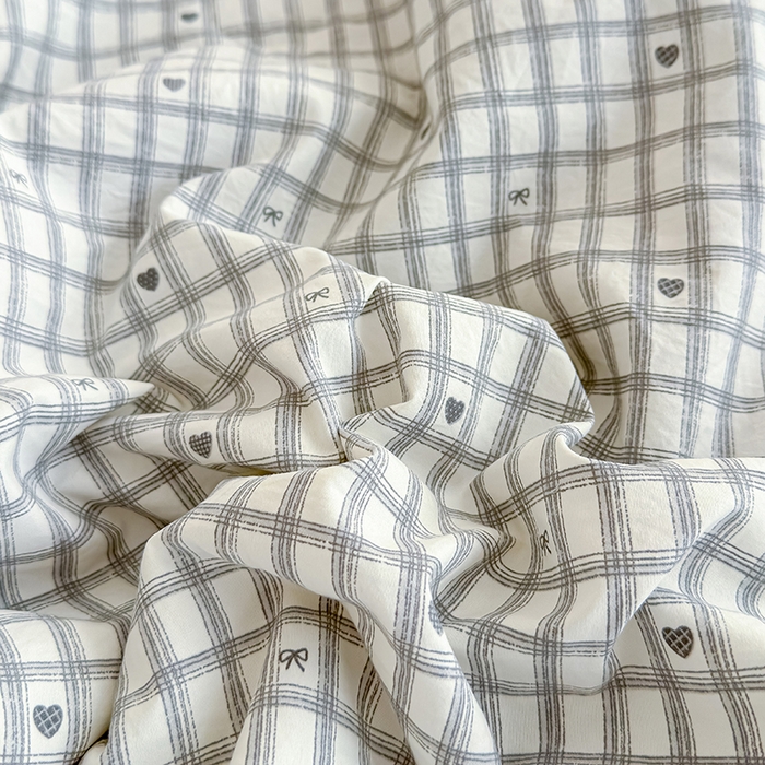 91家纺网 家纺一手货源 找家纺 归属 2026春夏新款古法仿棉夏被夏凉被空调被系列 格子爱心