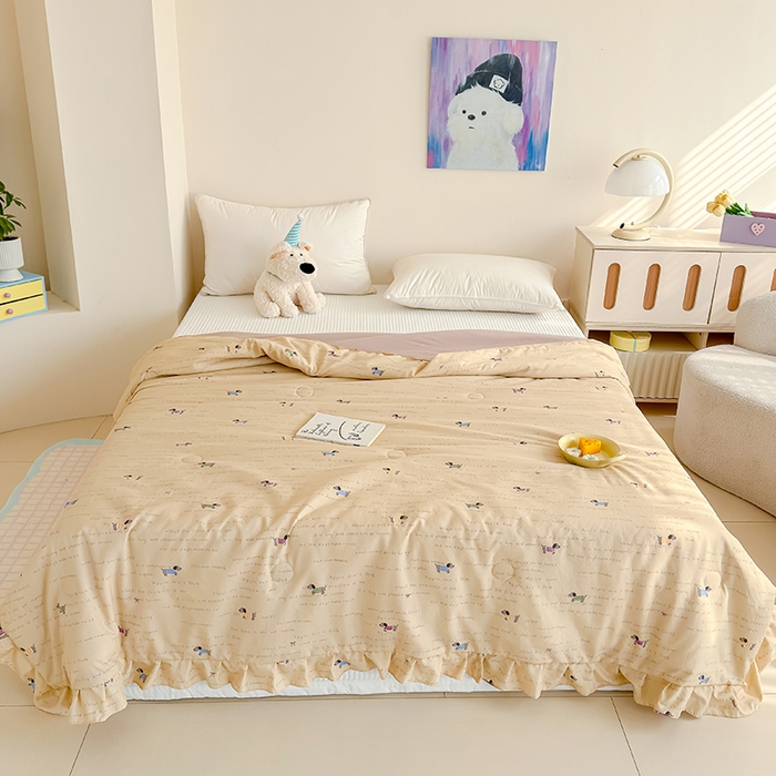 归属 2026春夏新款古法仿棉夏被夏凉被空调被系列 狗狗家族