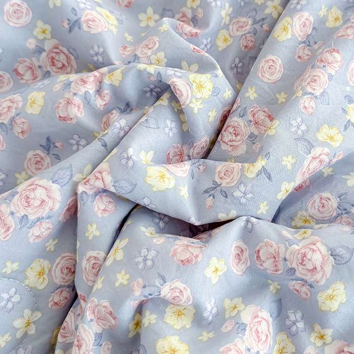 91家纺网 家纺一手货源 找家纺 归属 2026春夏新款古法仿棉夏被夏凉被空调被系列 花漾玫瑰