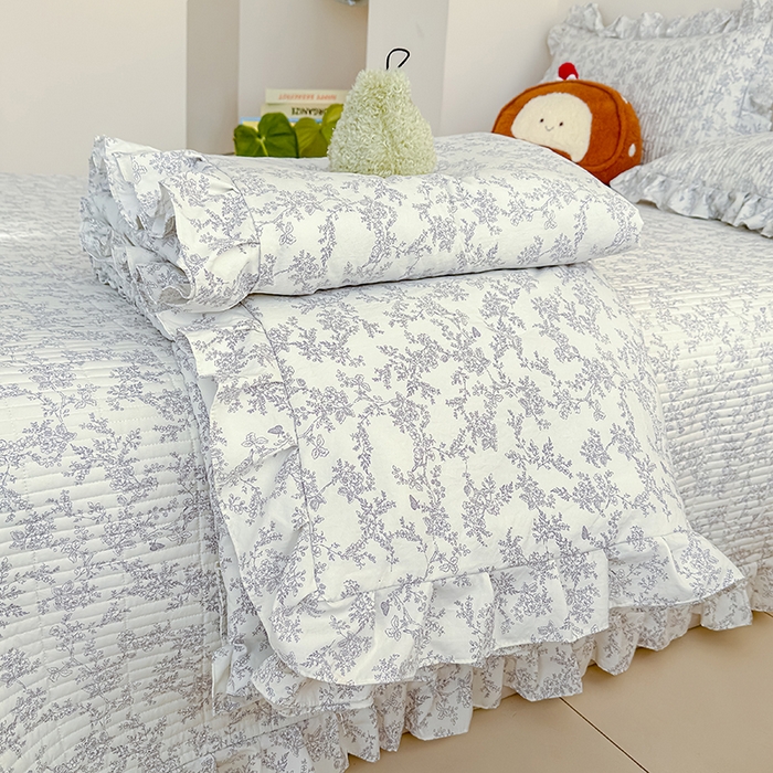 91家纺网 家纺一手货源 找家纺 归属 2026春夏新款古法仿棉夏被夏凉被空调被系列 靳叶清欢