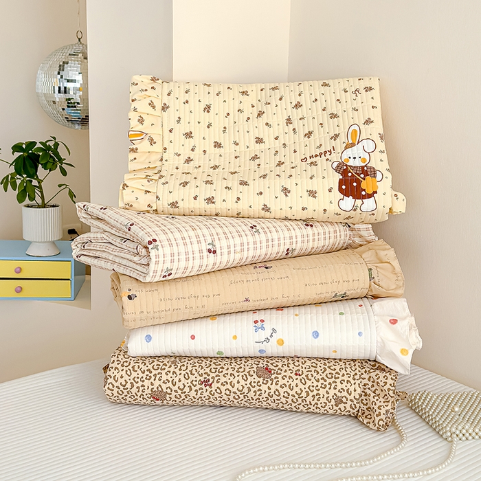 91家纺网 家纺一手货源 找家纺 （总）归属 2026春夏新款古法仿棉单床盖床盖三件套