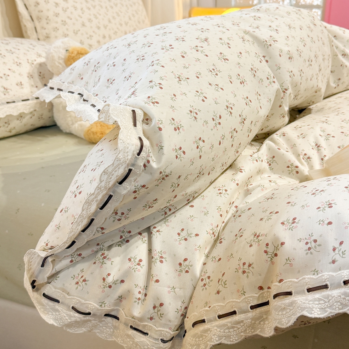 91家纺网 家纺一手货源 找家纺 （总）澳萝拉 2026新款全棉法式小清新复古碎花四件套