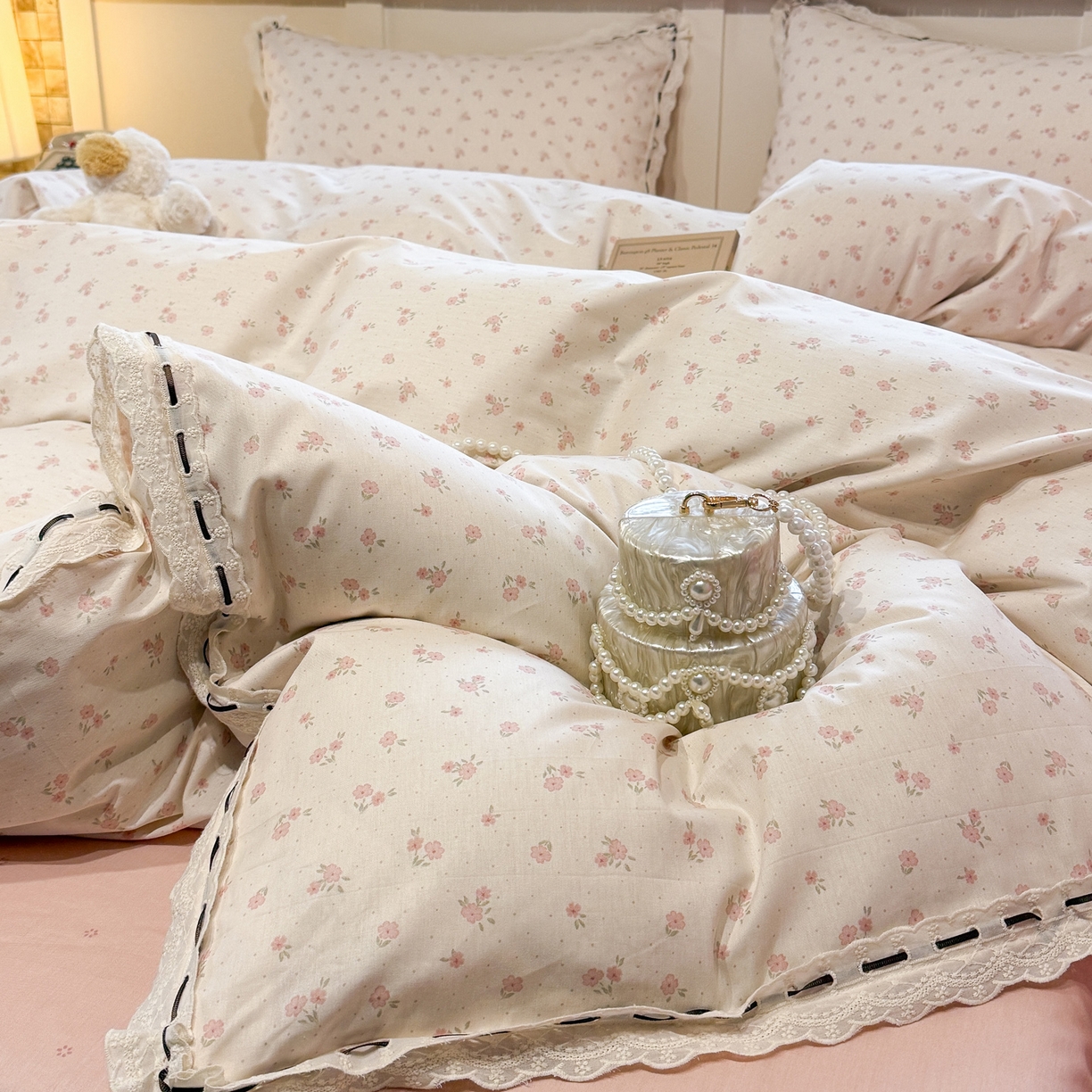 91家纺网 家纺一手货源 找家纺 （总）澳萝拉 2026新款全棉法式小清新复古碎花四件套