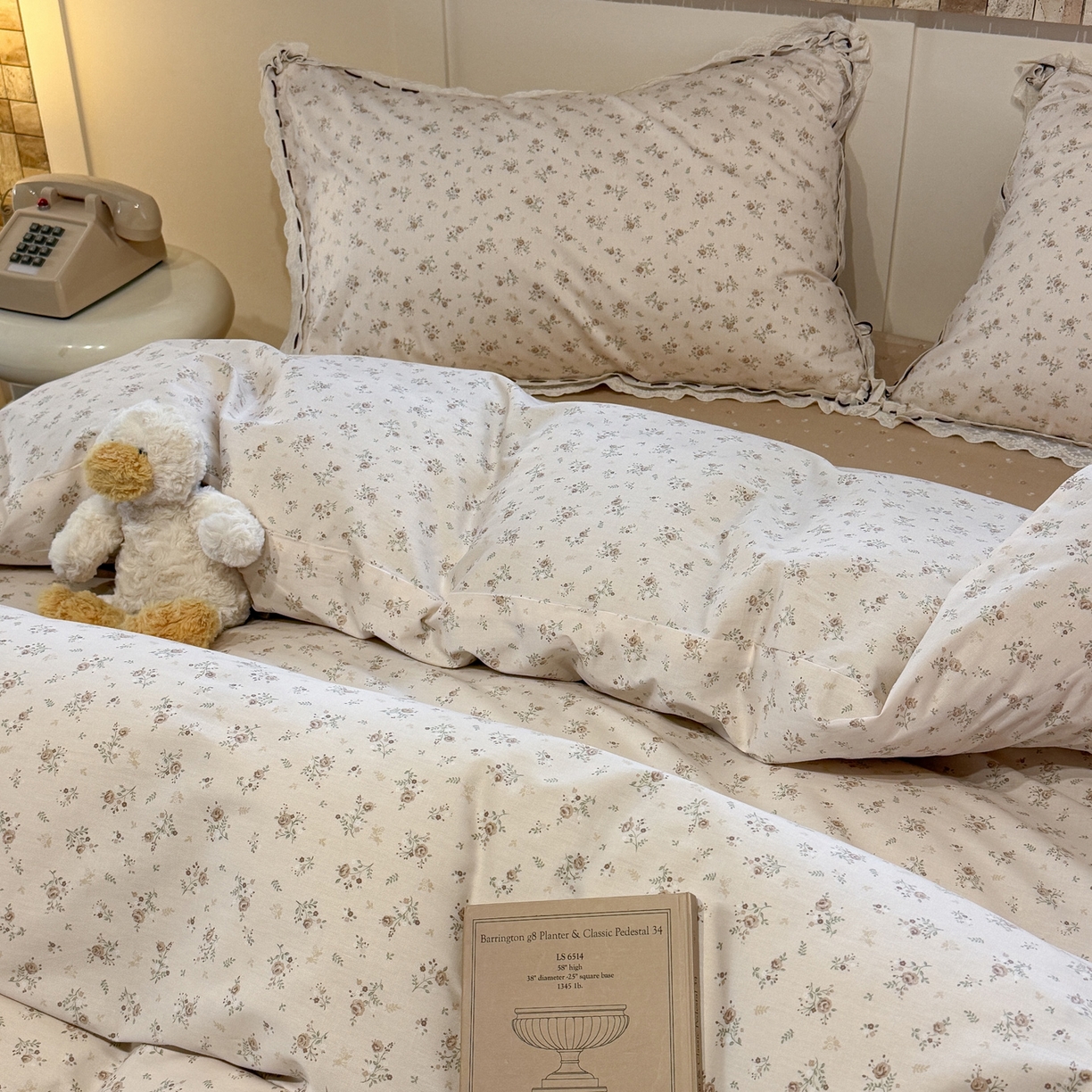 91家纺网 家纺一手货源 找家纺 澳萝拉 2026新款全棉法式小清新复古碎花四件套 温婉